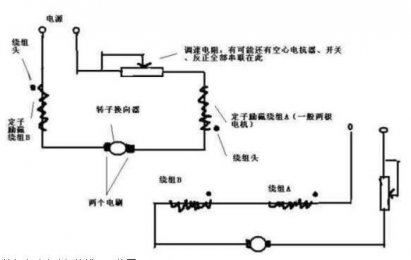 单相串励电动机接线图怎么样接220伏